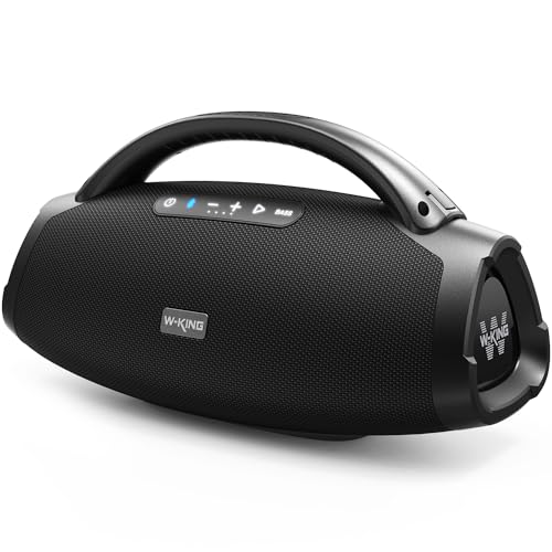 W-KING 300W Peak 200W RMS Portable Bluetooth Speaker for Massive Bass Party and Outdoor Use
| IPX7 Waterproof W-KING 30