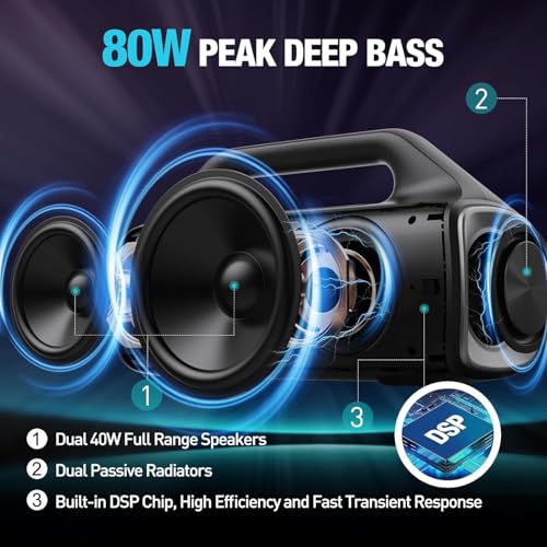 YIER 80w Peak Portable Wireless Speaker for Outdoor Party and Beach Camping
| IP67 Waterproof Stereo YIER 80w Portable
