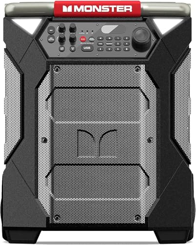 Monster Rockin’ Roller 270 Portable Bluetooth Speaker | Up to 200W Power & 270 Degree Sound | Up to 100 Hours Playtime